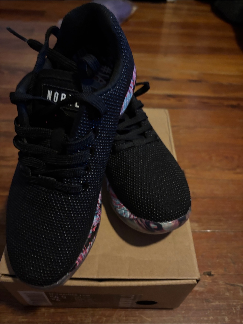 NOBULL SF Trainer Low Black with Multicolor Accent women’s size 6 image 2